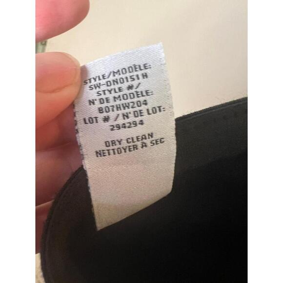 Helmut Lang Black Elastic Waistband Stretch Fabric Flat Front High Rise Pants 32 - Picture 7 of 13